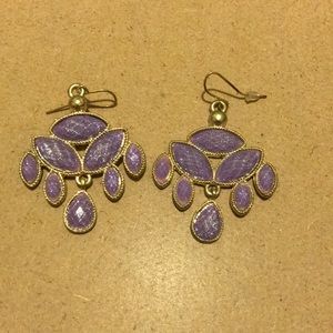 Purple earrings